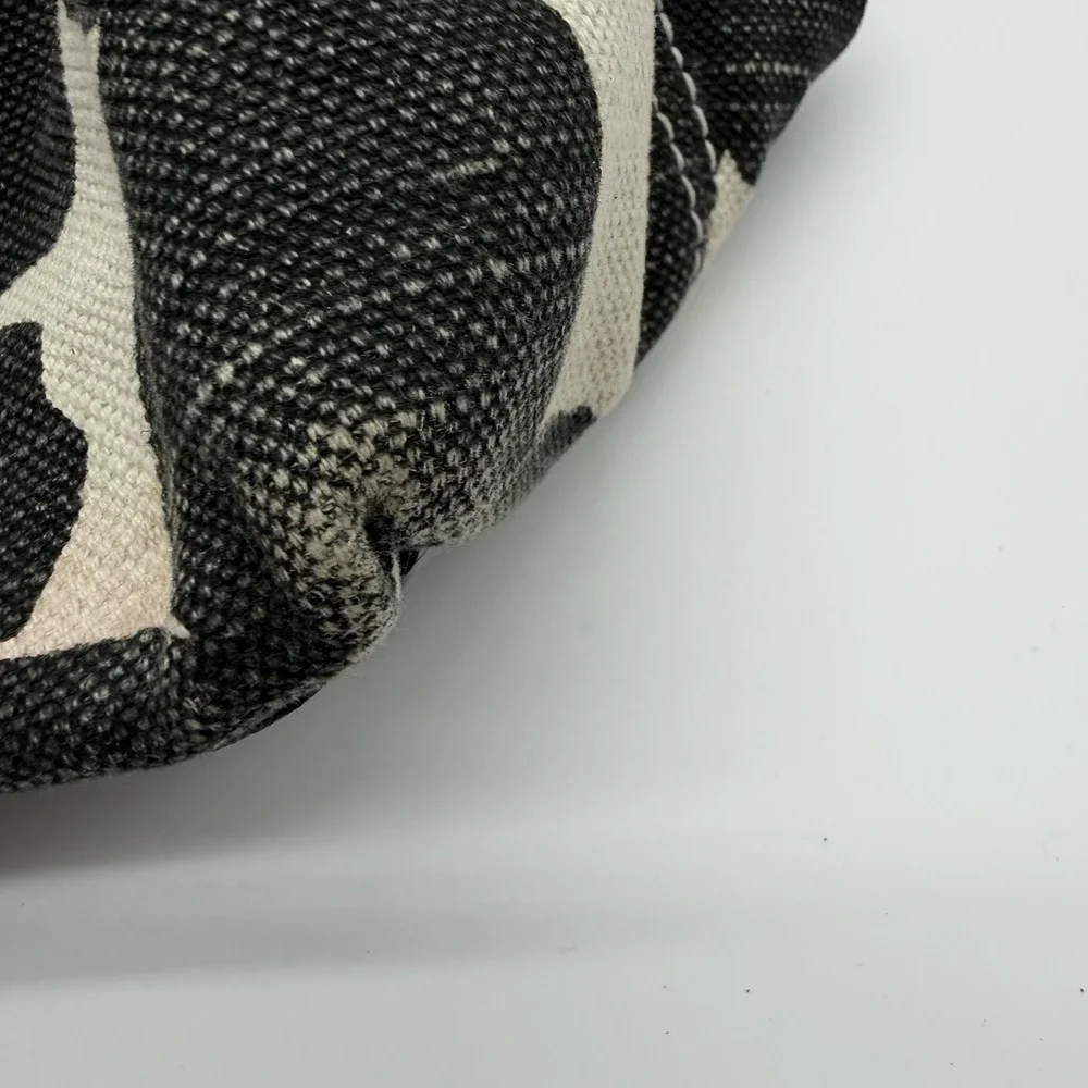 Kate Spade Louis 2 Hot Spot Satchel Splodge Dot Tote Black & White FLAWS